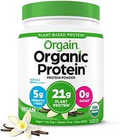 Orgain Organain 植物蛋白粉，香草豆-素食主义者、低净碳水化合物