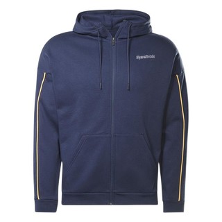 Reebok 锐步 TE Piping FZ Hoodie 男子运动夹克 GT5780 藏青色 M