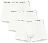 Calvin Klein 男士平口内裤, 3件装 White Medium
