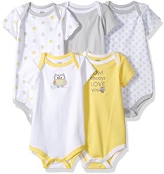 Luvable Friends Neutral 5 Pack Bodysuits