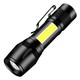 Aic 强光手电筒充电超长续航户外超亮远射小型迷你便携家用耐用LED灯