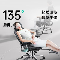 PLUS会员：HBADA 黑白调 E2人体工学椅电脑椅 高配