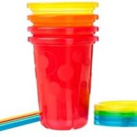 The First Years 福喜儿 Take & Toss 吸管杯 10 盎司 - 4 件装