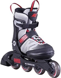 K2 Skate Youth Raider 直排轮滑鞋,灰色/红色