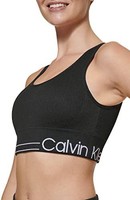 Calvin Klein Underwear Calvin Klein Performance 女士低冲击运动文胸,带可拆卸罩杯