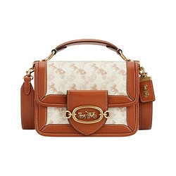 补贴购coach蔻驰女士马车图案印花单肩包c8451b4txf