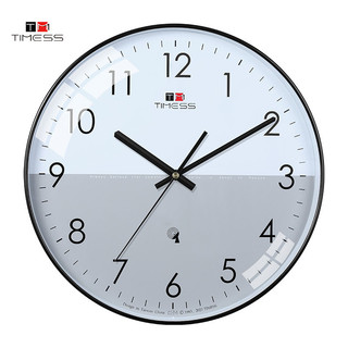 TIMESS 挂钟 电波钟客厅钟表时尚简约北欧时钟表挂墙智能自动对时挂表 p58-A