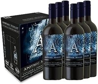 APOTHIC Merlot,加州红葡萄酒,6 x 750 毫升瓶装..