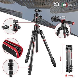 Manfrotto 曼富图 Befree GT XPRO Carbon:三脚架 带球头