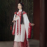 醉雨朵 芳华有期正品原创明制汉服女中国风云肩全套夏季薄款仙气