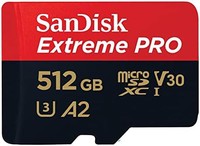 SanDisk 闪迪 512 GB Extreme PRO microSDXC 存储卡 + SD 适配器