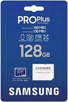 SAMSUNG 三星 PRO Plus microSD 存储卡 + 适配器,128GB MicroSDXC