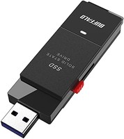 BUFFALO 巴法络 外置SSD 1.0TB USB3.2 Gen2  Type-C 适配器包括 黑色含税包邮