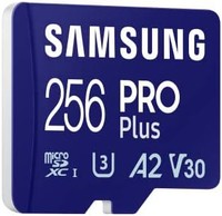SAMSUNG 三星 PRO Plus microSD 存储卡(MB-MD256SA/EU),256 GB,UHS-I U3,全高清 & 4K 超高清,180 MB