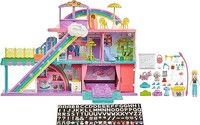 MATTEL 美泰 彩虹商场,3 层楼,9 个游戏区,35 多个配件包括 3 英寸波利娃娃,4 岁及以上儿童的*礼物