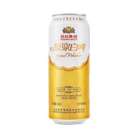 燕京啤酒 12度德式原浆白啤 500ml×4听 整箱装