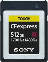 SONY 索尼 512GB TOUGH CFexpress Card Type B 超高速存储卡（读取：1700MB/s 写：1480MB/s）