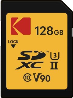 Kodak 柯达 Ultra Pro SD 存储卡 128GB UHS-II U3 V90 读取速度高达 300MB s 写入速度高达 270MB s