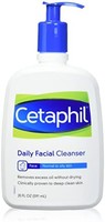 Cetaphil 丝塔芙 洁面乳,日常洁面乳,适合油性敏感肌肤,16 盎司(约 473.2 毫升)2 件装,温和泡沫深层清洁,不剥落