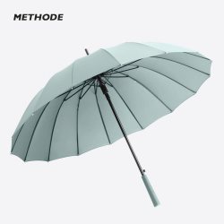 冉竹16骨自动长柄雨伞女大号双人伞抗风暴伞雨具直杆抗风加固男士定制
