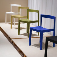 Ziinlife 吱音 莫比乌斯椅轻享版设计感餐厅餐桌靠背椅子极简风凳子塑料单椅
