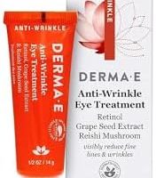 Derma -E 眼部护理霜 抗皱 0.5盎司(约14.18克) 适合成人使用 维生素E 适合干性肌肤 1件装