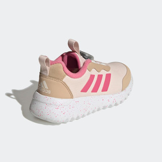 adidas「小波浪」阿迪达斯ActiveFlex女小童保暖旋转按钮运动鞋 藕粉色/卡其色/深粉色 32(195mm)