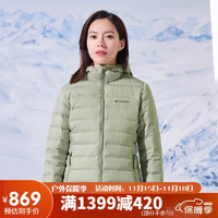 Columbia哥伦比亚羽绒服女防钻绒650蓬轻薄羽绒外套WR0242 348 L