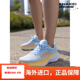 HOKA ONE ONEHoka One One 男女鞋邦代8公路跑步鞋Bondi 8 减震户外运动鞋 Bondi 8 夏之歌蓝 40