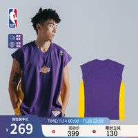 NBA球队系列无袖背心男篮球服投篮服 湖人/热火队 NBA-Mitchellness 洛杉矶湖人/紫色 M