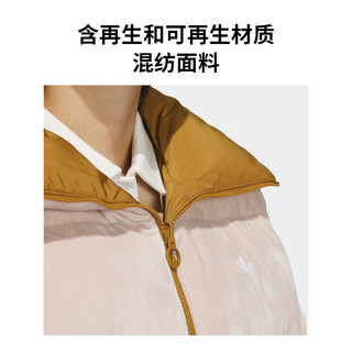 adidas阿迪达斯三叶草女冬季530蓬双面穿运动保暖鸭绒羽绒服 奇迹灰褐棕 A/M