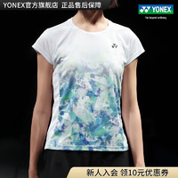 YONEX/尤尼克斯 16634EX/16636EX 23FW大赛系列 男女款运动T恤速干yy 16636EX 白色（女款） L
