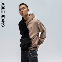 ABLE JEANS【中国想象】男士拼接设计卫衣788147 黑色 XS