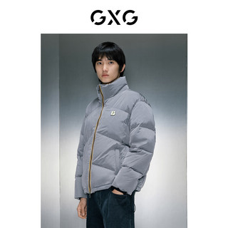 GXG 男士银灰短款立领羽绒服 GEX1D2529014