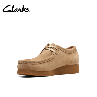 Clarks其乐袋鼠厚底鞋女鞋单鞋2023复古时尚休闲鞋 深卡其色 261747474 38