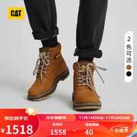 CAT卡特男女同款环保皮革户外COLORADO工装靴低靴子 深棕 44