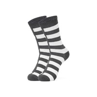 SKECHERS 斯凯奇 明星同款中筒袜一双装奶茶熊波点运动功能袜男女同款袜子一双装