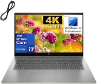 HP 惠普 2023 Envy 17 17.3 英寸 4K 超高清商用笔记本电脑,* 13 代 Intel 14 核 i7-13700H