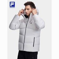 FILA 斐乐 男士羽绒服2023冬季新款健身运动休闲连帽上衣A11M341904