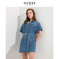 GUESS 盖尔斯 秋女士极简通勤连衣裙-Q2OK218105Z