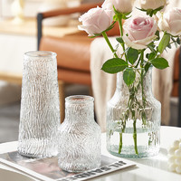江莱 网红设计花瓶摆件客厅插花玻璃透明ins风高级感水养玫瑰百合鲜花