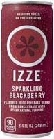 Izze Sparkling Juice 果汁,黑莓味,8.4 液体盎司/248毫升(24 瓶装)