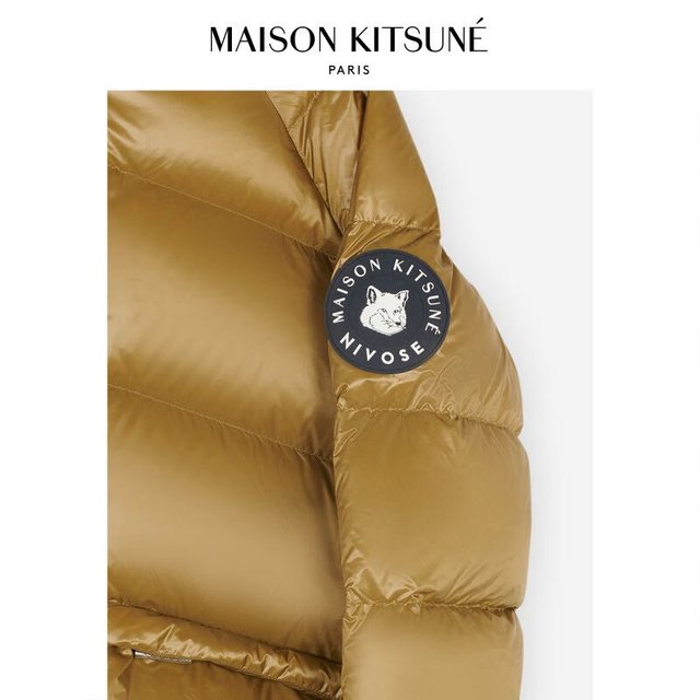 MAISON KITSUNÉ Maison Kitsune x Nivose联名男女同款 鸭绒短款羽绒服外套 P355 1