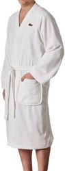LACOSTE 拉科斯特 鳄鱼 Classic Pique 纯棉浴袍，白色，41.5“（约1.05米），L