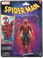 Hasbro 孩之宝 漫威传奇系列 Ben Reilly 蜘蛛侠,蜘蛛侠传奇收藏版 6 英寸(约 15.2 厘米) 可动公仔,2 个配件