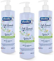 Dodie 3 x 3 合 1 洁面凝胶套装（3 x 500 毫升），面部、身体和头发清洁剂，92% 的天然成分