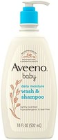 Aveeno 艾惟诺 婴儿温和洗发露和沐浴露，含天然燕麦18 液体盎司/532ml （新老包装更替）