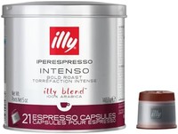 illy 意利 咖啡胶囊 意式特浓(Iperespresso Intenso)，重度烘培，单罐装21粒