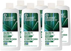 DESERT ESSENCE 茶树油漱口水 含留兰香油和芦荟精华 - 深层清洁 清新口气 - 对抗蛀牙和堆