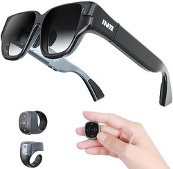 INMO AIR 1 AR 无线眼镜,10 种语言实时翻译,智能 ChatGPT AI 助手 AR 眼镜带摄像头,支持 iOS/Android